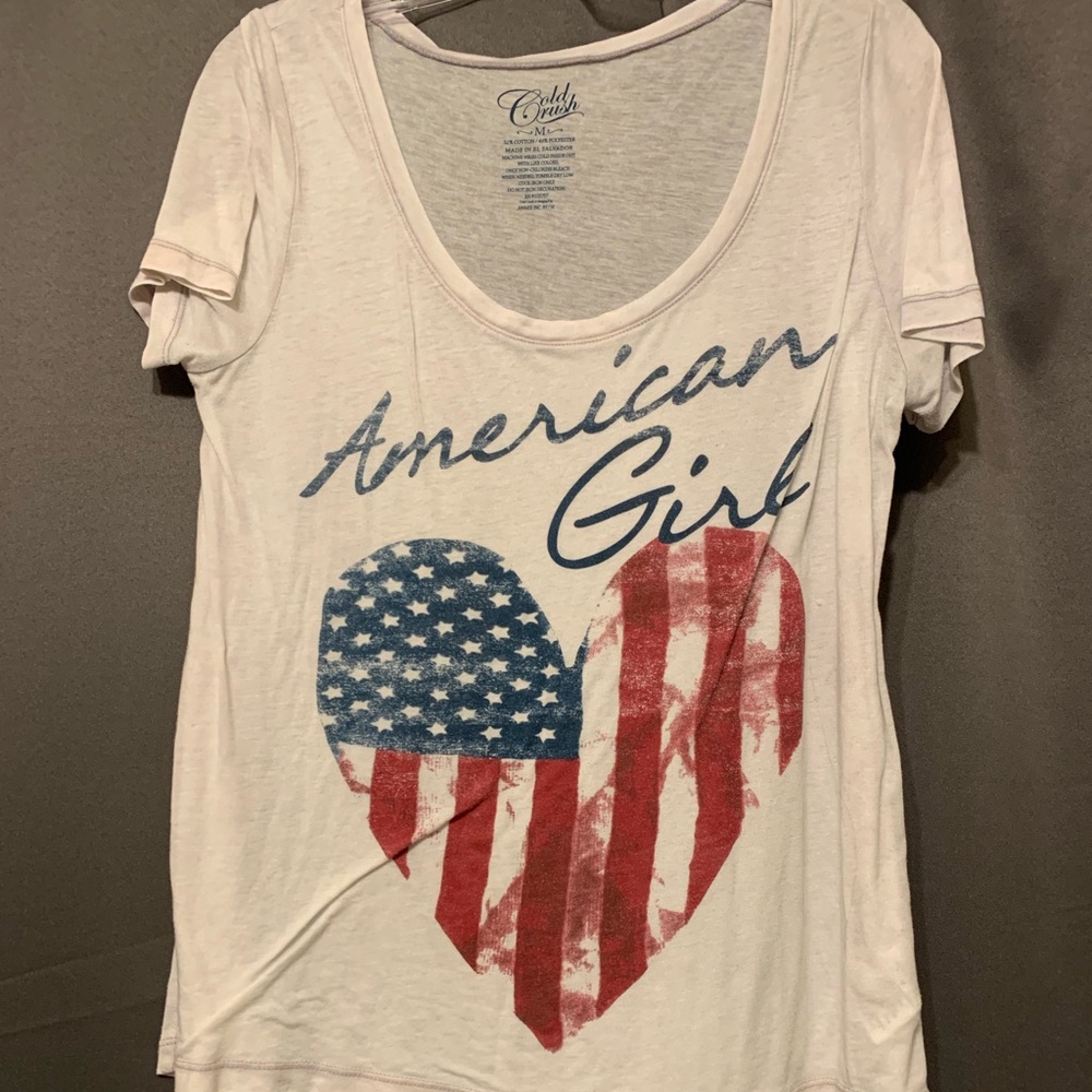 Loose Fitting Vintage Patriotic Tee
